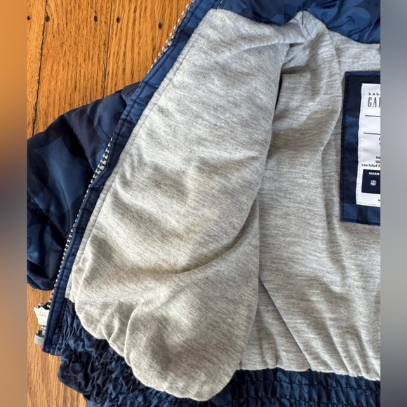Baby GAP Disney Navy Blue Puffer Jacket size 0-6 months - Picture 7 of 12